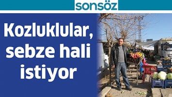 KOZLUKLULAR, SEBZE HALİ İSTİYOR