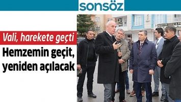 VALİ, HAREKETE GE&Ccedil;Tİ