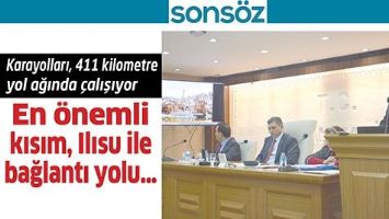 KARAYOLLARI, 411 KİLOMETRE YOL AĞINDA &Ccedil;ALIŞIYOR
