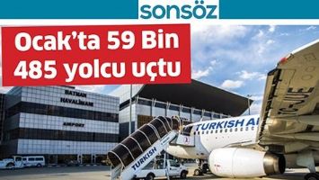OCAK&rsquo;TA 59 BİN 485 YOLCU U&Ccedil;TU