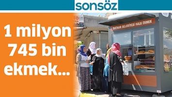 1 MİLYON 745 BİN EKMEK&hellip;