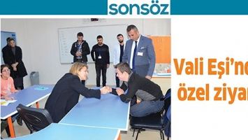 VALİ EŞİ&rsquo;NDEN &Ouml;ZEL ZİYARET