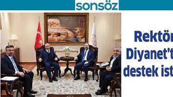 REKT&Ouml;R, DİYANET&rsquo;TEN DESTEK İSTEDİ