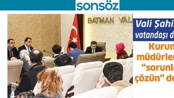 VALİ, VATANDAŞI DİNLEDİ
