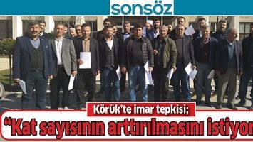 K&Ouml;R&Uuml;K&rsquo;TE İMAR TEPKİSİ