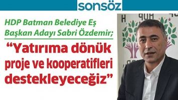 HDP BATMAN BELEDİYE EŞ BAŞKAN ADAYI SABRİ &Ouml;ZDEMİR;