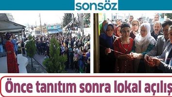 &Ouml;NCE TANITIM SONRA LOKAL A&Ccedil;ILIŞI&hellip;