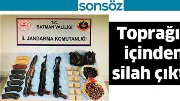TOPRAĞIN İ&Ccedil;İNDEN SİLAH &Ccedil;IKTI!