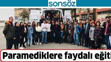 PARAMEDİKLERE FAYDALI EĞİTİM