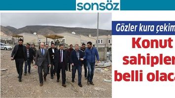 G&Ouml;ZLER KURA &Ccedil;EKİMİNDE KONUT SAHİPLERİ BELLİ OLACAK