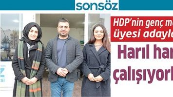 HDP&rsquo;NİN GEN&Ccedil; MECLİS &Uuml;YESİ ADAYLARI HARIL HARIL &Ccedil;ALIŞIYORLAR&hellip;