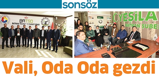 VALİ, ODA ODA GEZDİ