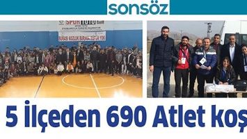 5 İL&Ccedil;EDEN 690 ATLET KOŞTU