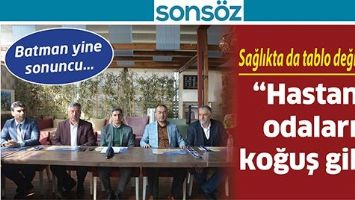 SAĞLIKTA DA TABLO DEĞİŞMEDİ BATMAN YİNE SONUNCU&hellip;