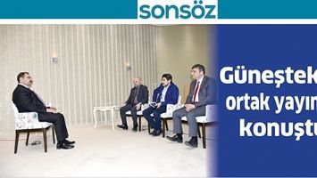G&Uuml;NEŞTEKİN, ORTAK YAYINDA KONUŞTU