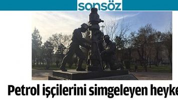PETROL İŞ&Ccedil;İLERİNİ SİMGELEYEN HEYKEL&hellip;