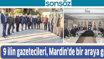 9 İLİN GAZETECİLERİ BİR ARAYA GELDİ