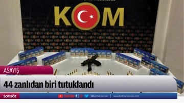 44 zanlıdan biri tutuklandı
