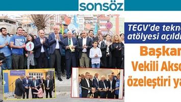 TEGV&rsquo;DE TEKNOLOJİ AT&Ouml;LYESİ A&Ccedil;ILDI
