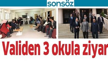 VALİDEN 3 OKULA ZİYARET