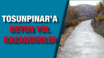 TOSUNPINAR&rsquo;A BETON YOL KAZANDIRILDI