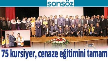 75 KURSİYER, CENAZE EĞİTİMİNİ TAMAMLADI