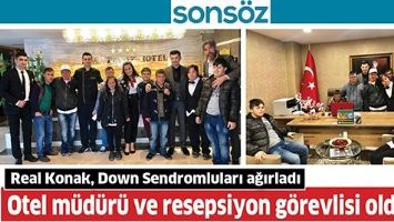 REAL KONAK, DOWN SENDROMLULARI AĞIRLADI