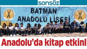 ANADOLU&rsquo;DA KİTAP ETKİNLİĞİ