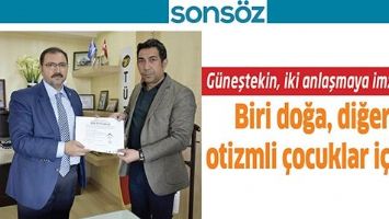 G&Uuml;NEŞTEKİN, İKİ ANLAŞMAYA İMZA ATTI