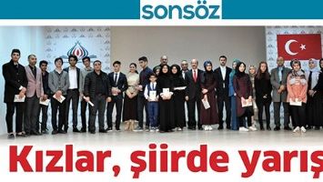 KIZLAR, ŞİİRDE YARIŞTI