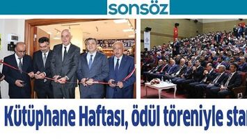 K&Uuml;T&Uuml;PHANE HAFTASI, &Ouml;D&Uuml;L T&Ouml;RENİYLE START&hellip;