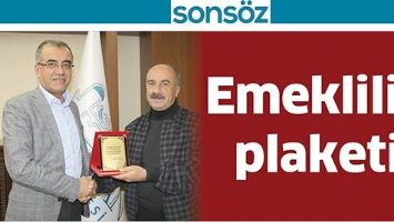 EMEKLİLİK PLAKETİ