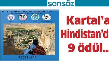 KARTAL&rsquo;A, HİNDİSTAN&rsquo;DAN 9 &Ouml;D&Uuml;L&hellip;