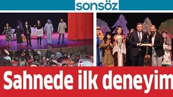 SAHNEDE İLK DENEYİM&hellip;