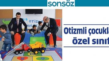 OTİZMLİ &Ccedil;OCUKLARA &Ouml;ZEL SINIF