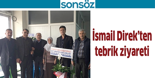 İSMAİL DİREK&rsquo;TEN TEBRİK ZİYARETİ