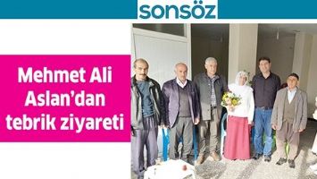 MEHMET ALİ ASLAN&rsquo;DAN TEBRİK ZİYARETİ
