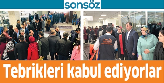 TEBRİKLERİ KABUL EDİYORLAR