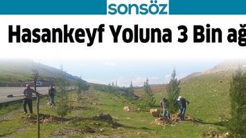 HASANKEYF YOLUNA 3 BİN AĞA&Ccedil;