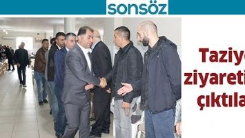 TAZİYE ZİYARETİNE &Ccedil;IKTILAR