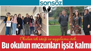 BU OKULUN MEZUNLARI İŞSİZ KALMIYOR