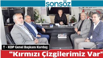 "KIRMIZI &Ccedil;İZGİLERİMİZ VAR"