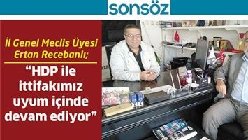İL GENEL MECLİS &Uuml;YESİ ERTAN RECEBANLI;