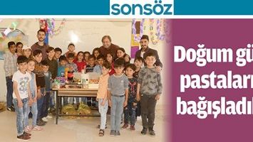 DOĞUM G&Uuml;N&Uuml; PASTALARINI BAĞIŞLADILAR