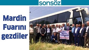 MARDİN FUARINI GEZDİLER