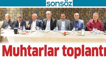 MUHTARLAR TOPLANTISI