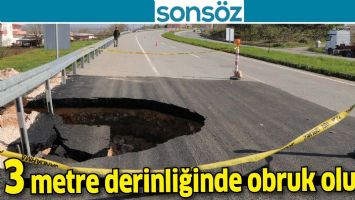 BATMAN'DA 3 METRE DERİNLİĞİNDE OBRUK OLUŞTU