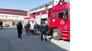 OSB&rsquo;DE YANGIN TATBİKATI
