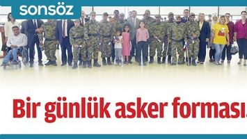 BİR G&Uuml;NL&Uuml;K ASKER FORMASI...
