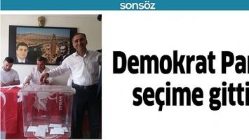 DEMOKRAT PARTİ SE&Ccedil;İME GİTTİ